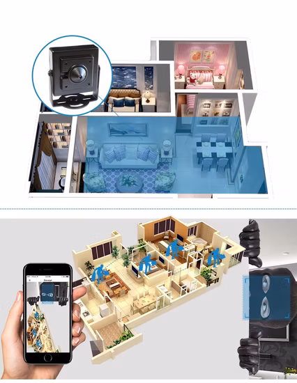 1080P 2MP Sony Starlight WDR Mini IP 4in1 versteckte verdeckte Spionage-CCTV-Sicherheitskamera für zu Hause