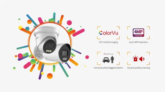 Alle Hikvision CCTV-Kameras 2MP Colorvu Feste Mini-Bullet-Dome-Sicherheitsnetzwerk-Video-Spionagekamera