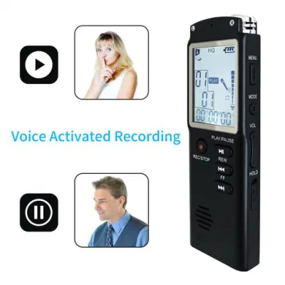 16 GB Diktiergerät USB Professional 96 Stunden Diktiergerät Digital Audio Voice Recorder mit WAV, MP3-Player T60 1536 Kbps