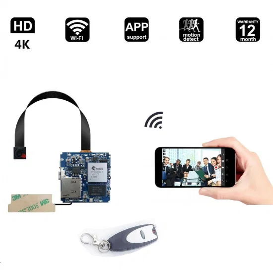 4K WiFi CCTV-Kamera Mini Wireless Motion Detection Nanny Cam Sicherheitssystem Video Remote View Monitor (wc008X1a)